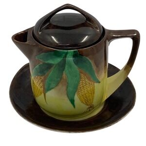 Vintage‎ Rosenthal Donatello Corn on the Cob Porcelain Brown Yellow 4.75in Pot